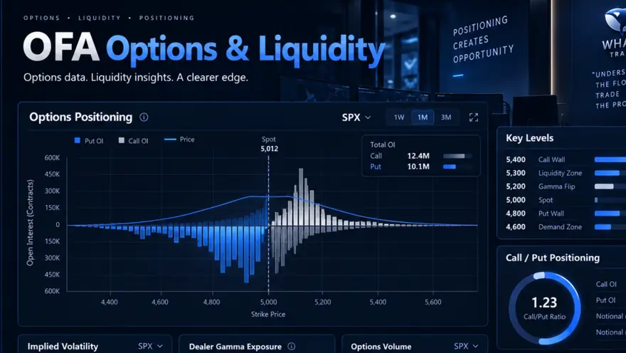 Aperçu conceptuel de l’univers OFA Options et Liquidity